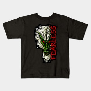 Fearless Chinese Dragon - Ancient Warrior Kids T-Shirt